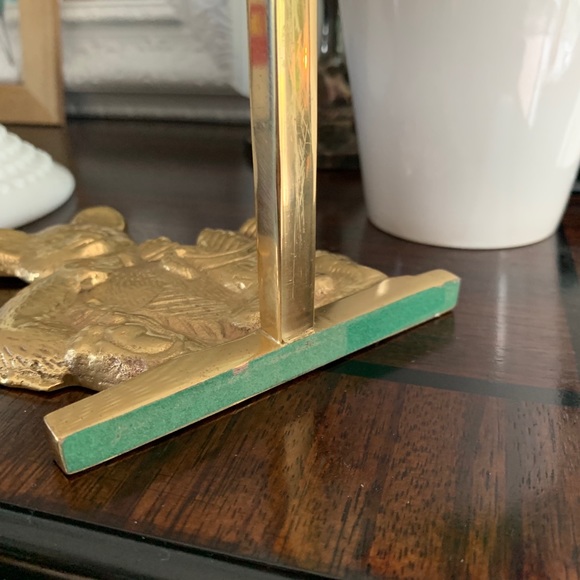 VTG Brass Teddy Stocking Holder - Picture 5 of 5